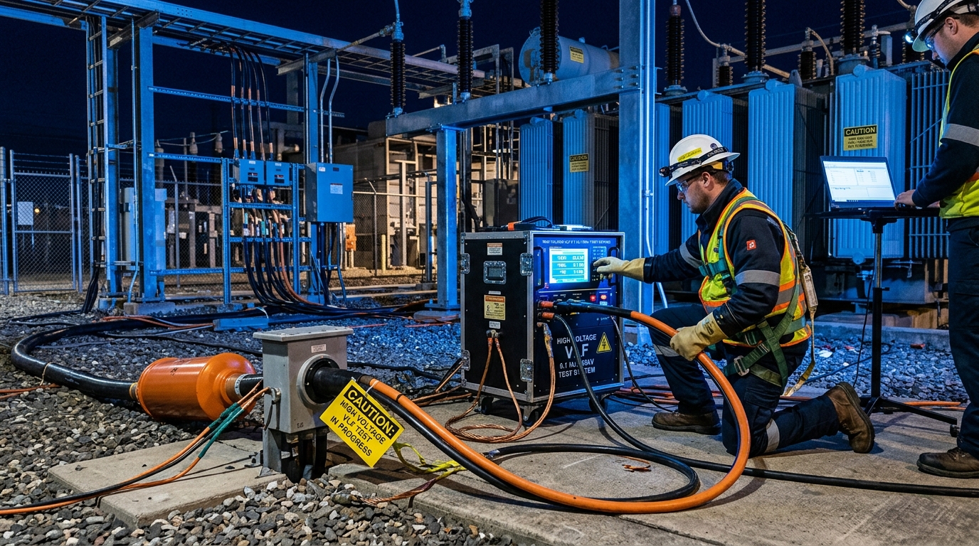 VLF AC Test Cihazı ve Saha Ölçümü